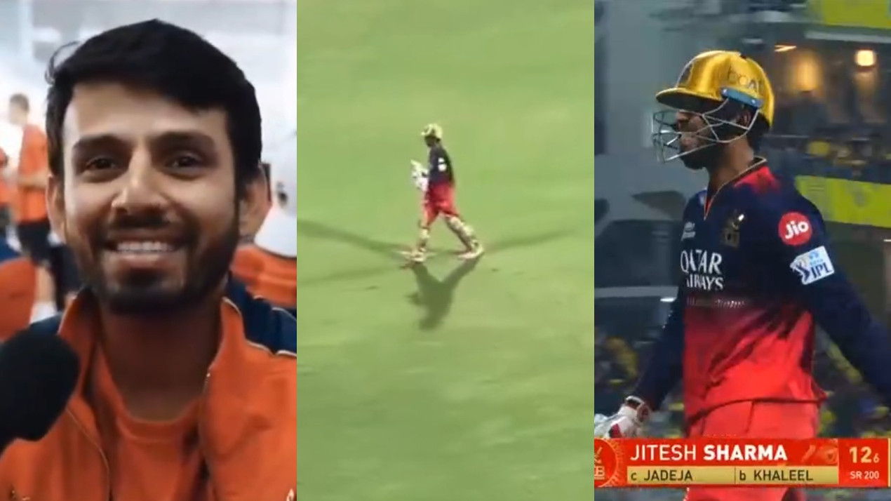 IPL 2025: WATCH- Chepauk DJ plays ‘Dosa, Idly” song to mock Jitesh Sharma after his dismissal in CSK v RCB clash