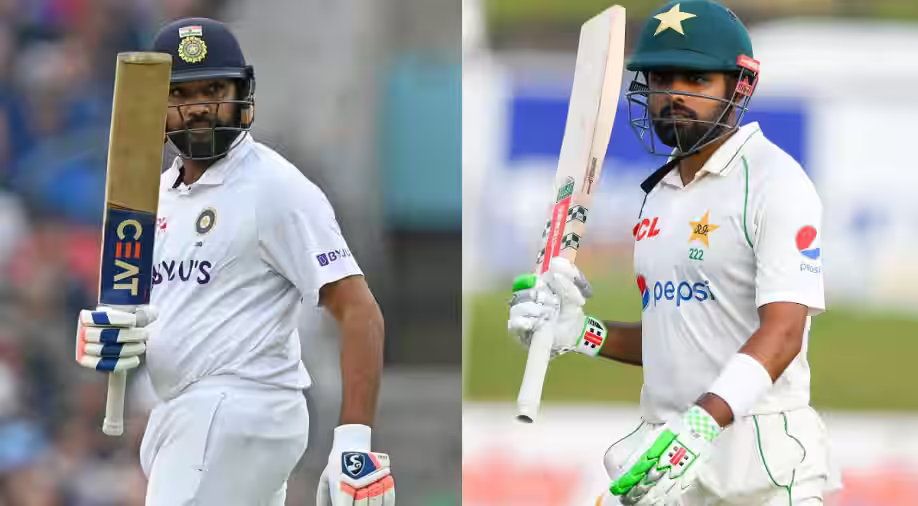 India captain Rohit Sharma and Pakistan skipper Babar Azam | Getty