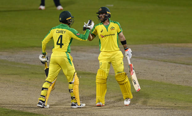 Alex Carey and Glenn Maxwell scored hundreds in the third ODI against England (Photo - Getty Images)