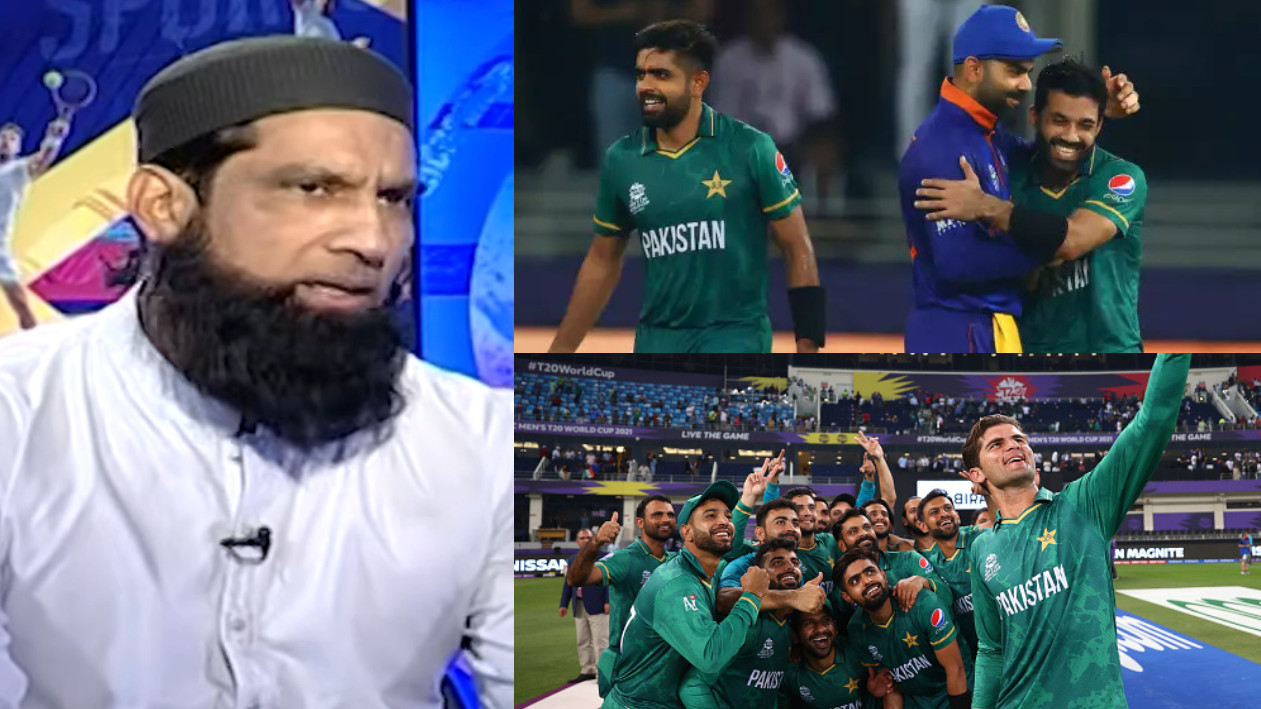 WATCH- 'If you act disrespectfully with raised collars, problems follow'- Mohd. Yousuf says Pakistan's win v India 2021 damaged them