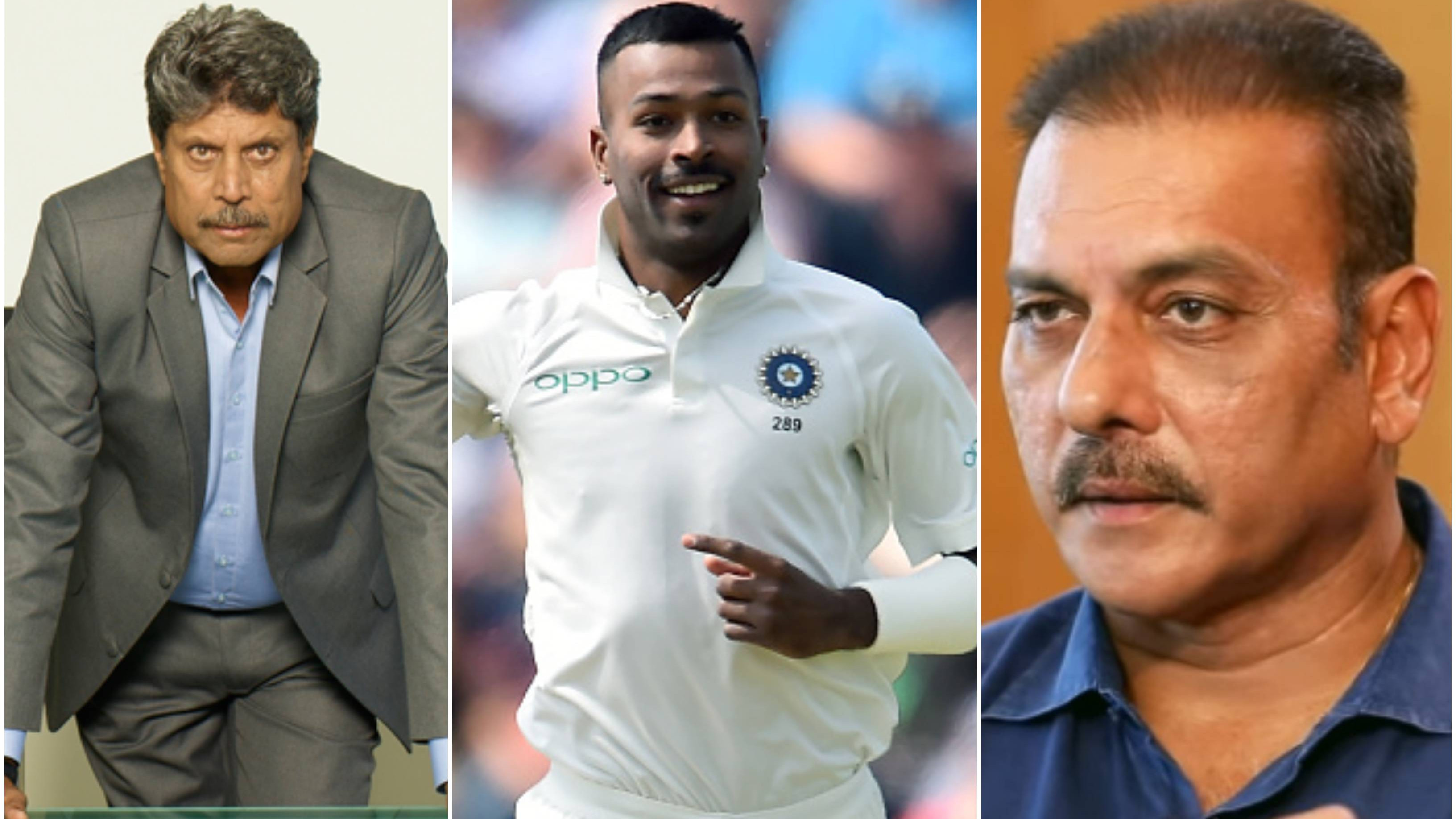 Kapil Dev disagrees with Ravi Shastri, backs Hardik Pandya to play Test cricket again for India