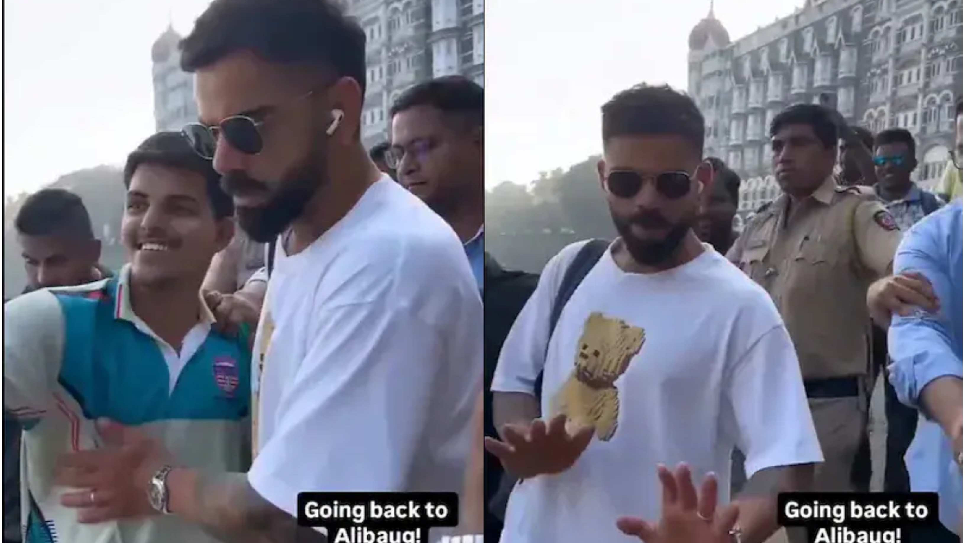 WATCH: “Bhai mera raasta mat roko,” Virat Kohli left annoyed by Mumbai crowd blocking his way