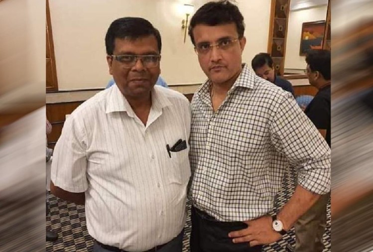 Mahim Verma with BCCI President Sourav Ganguly