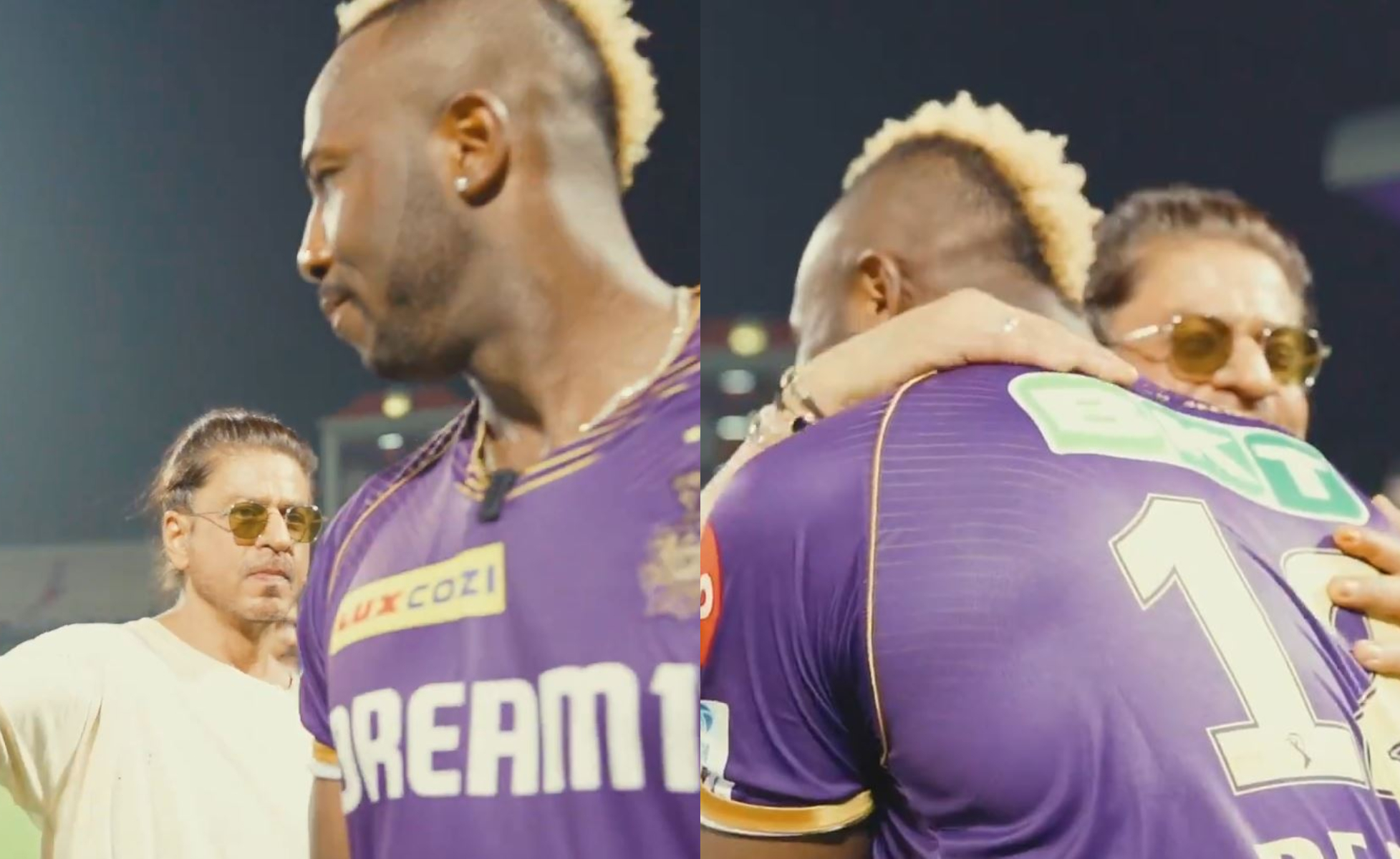 Shah Rukh Khan hugs Andre Russell | Instagram