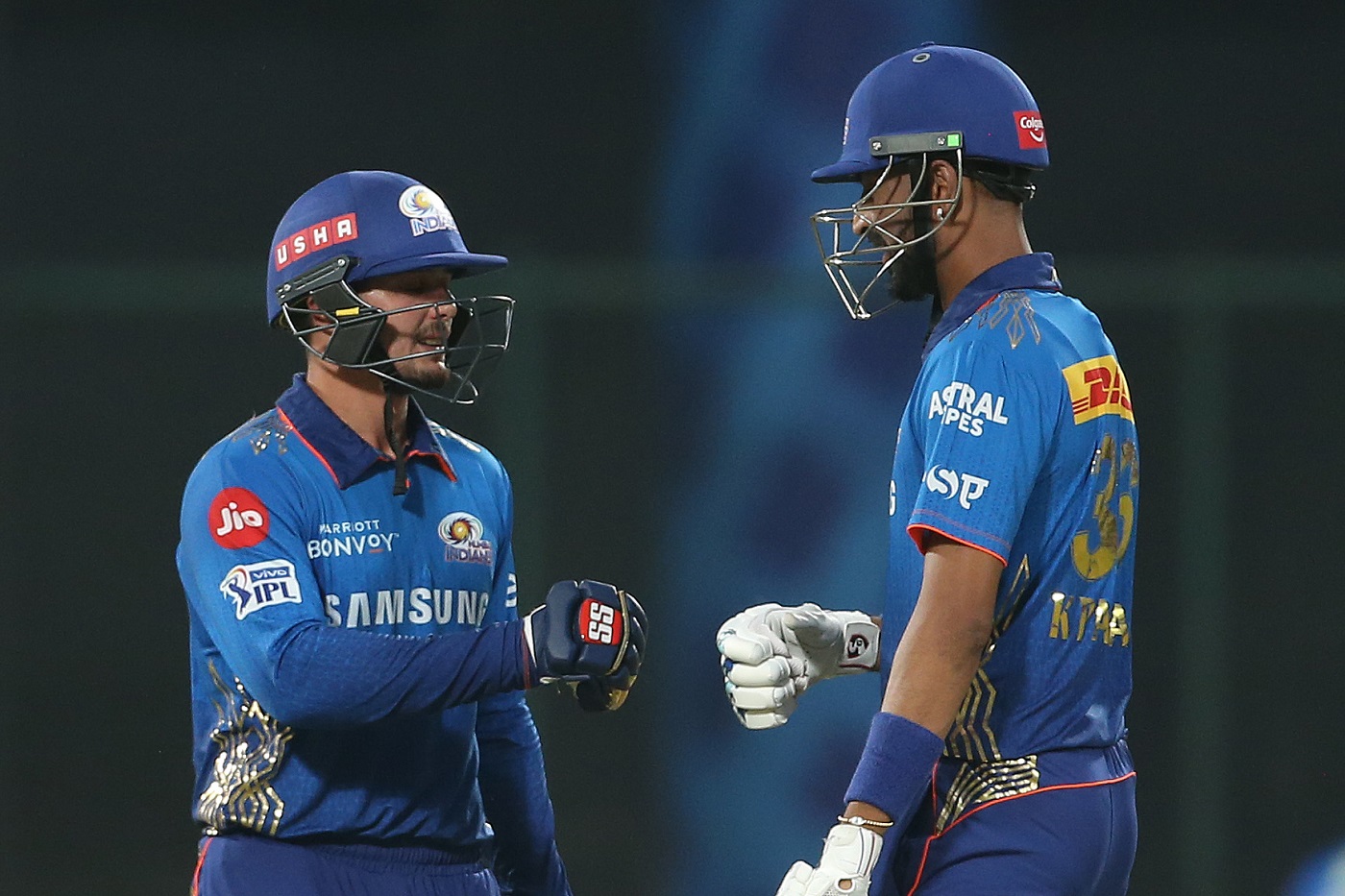 Quinton de Kock and Krunal Pandya helped MI chase down the total | BCCI-IPL