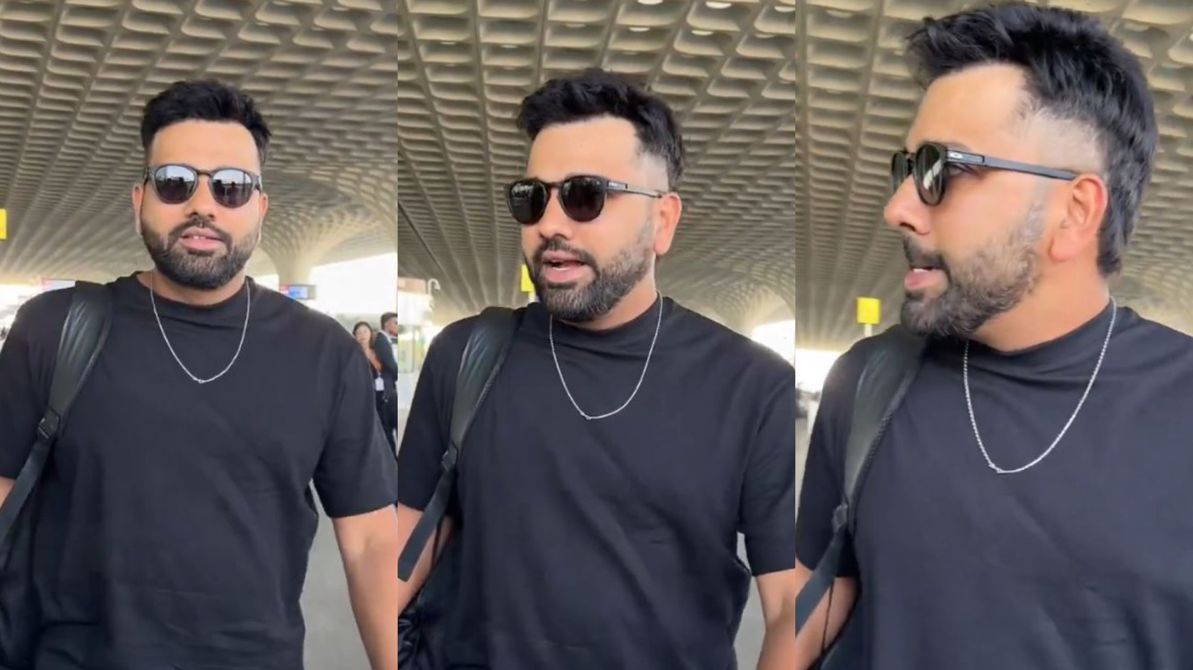 IND v ENG 2024: WATCH- Rohit Sharma sports new hairstyle as he flies to Rajkot for third Test