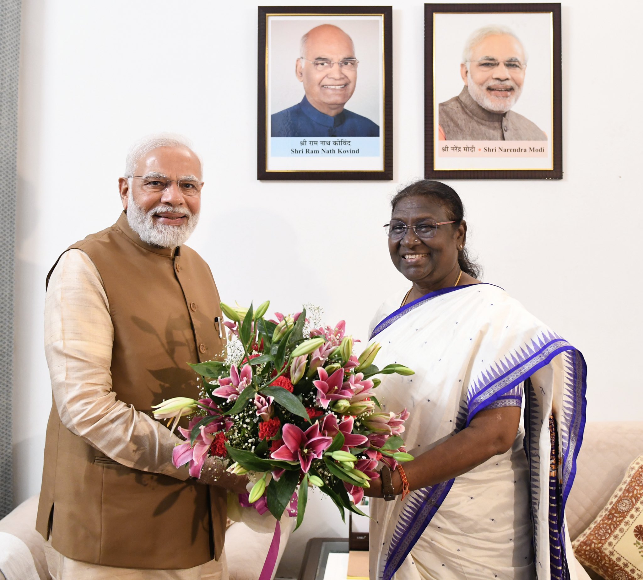 PM Narendra Modi congratulates Droupadi Murmu on being elected as 15th President of India | Getty