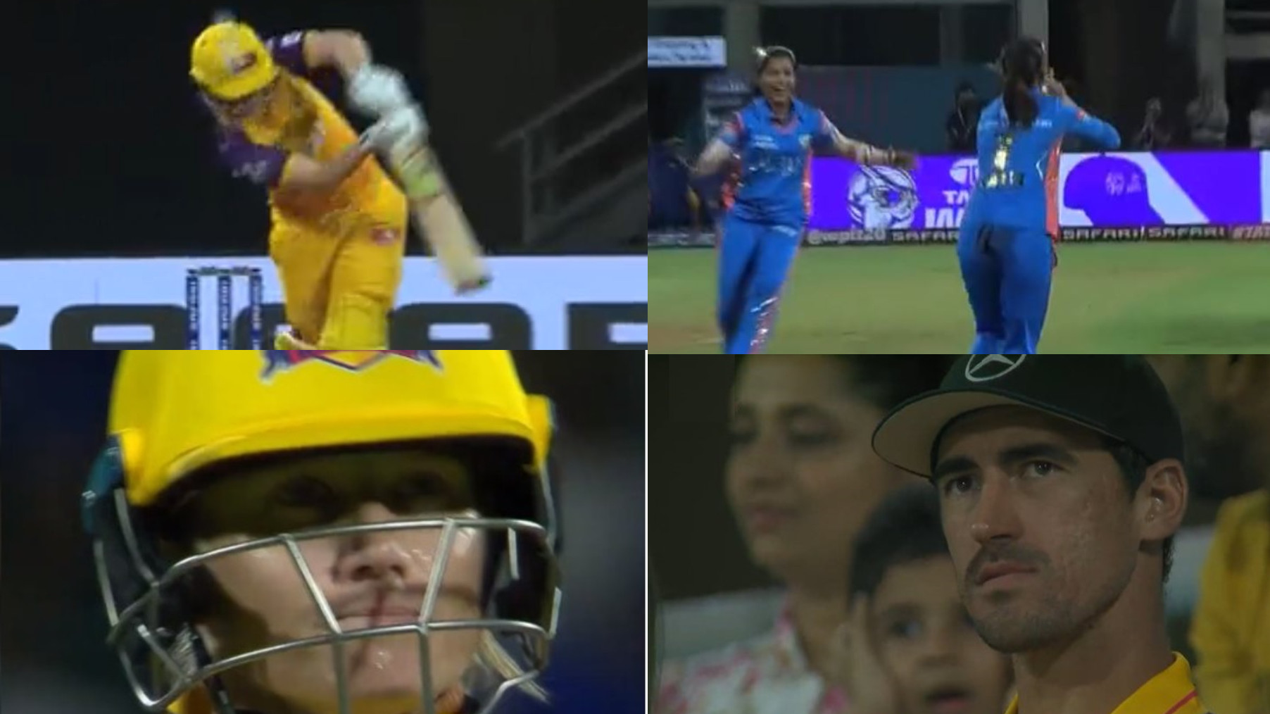 WPL 2023: WATCH- Issy Wong dismisses Alyssa Healy for cheap in eliminator; Mitchell Starc gives sad reaction