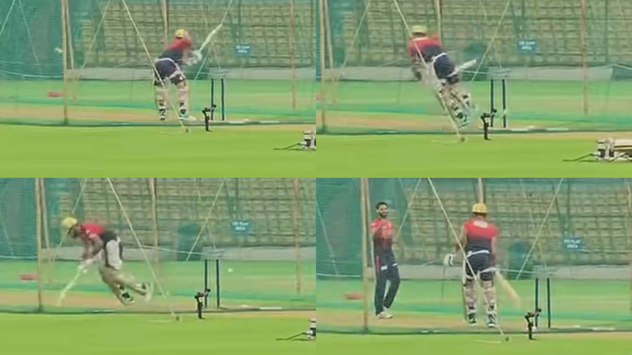 IPL 2026: WATCH- Virat Kohli and Bhuvneshwar Kumar tussle during RCB practice session