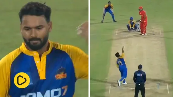 WATCH- Rishabh Pant bowls leg-spin for Purani Dilli 6 in Delhi Premier League 2024