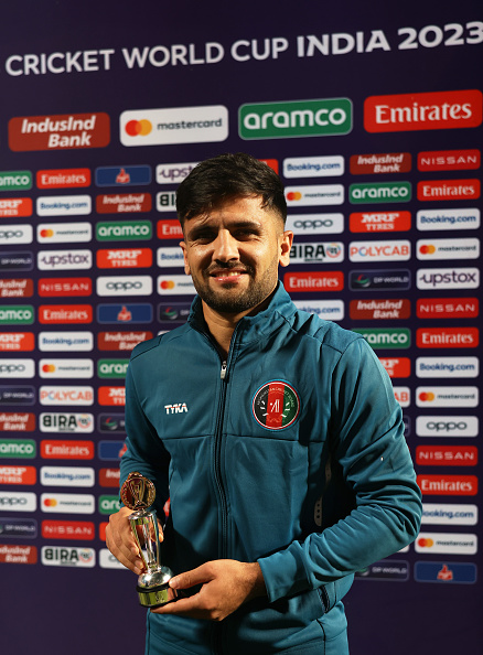 Fazalhaq Farooqi got Player of the Match for his 4 wickets | Getty