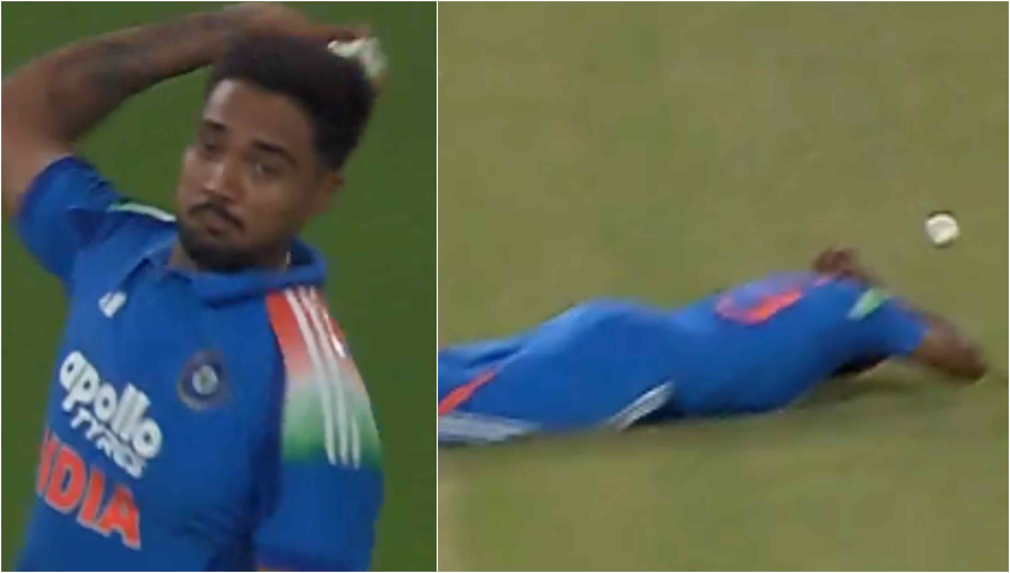 Brar's wild throw whizzed past Siraj | Screengrabs