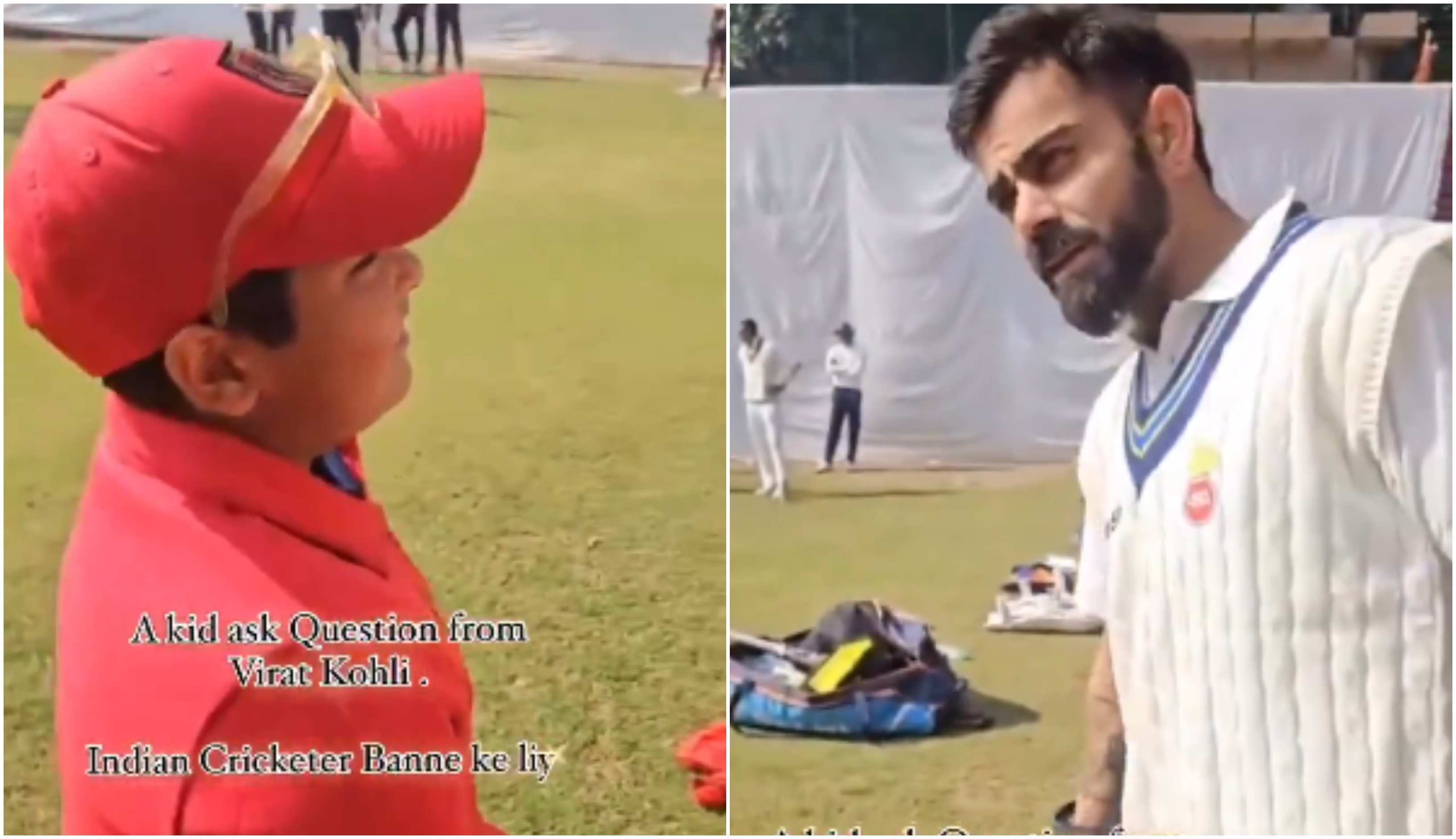 Virat Kohli interacting with a kid | Screengrab