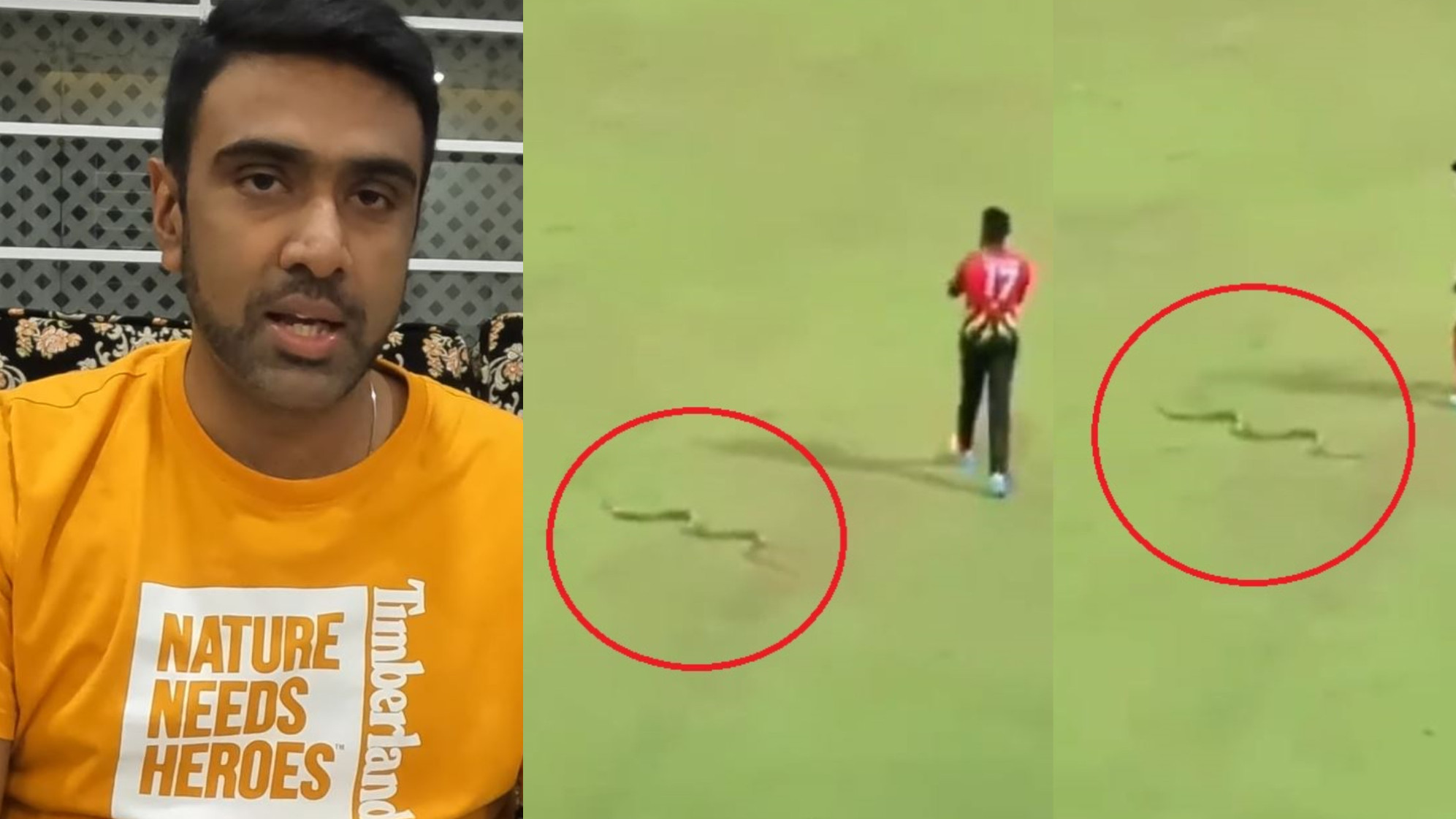 “Player will be definitely scared”- R Ashwin on Isuru Udana’s encounter with a snake during LPL 2023