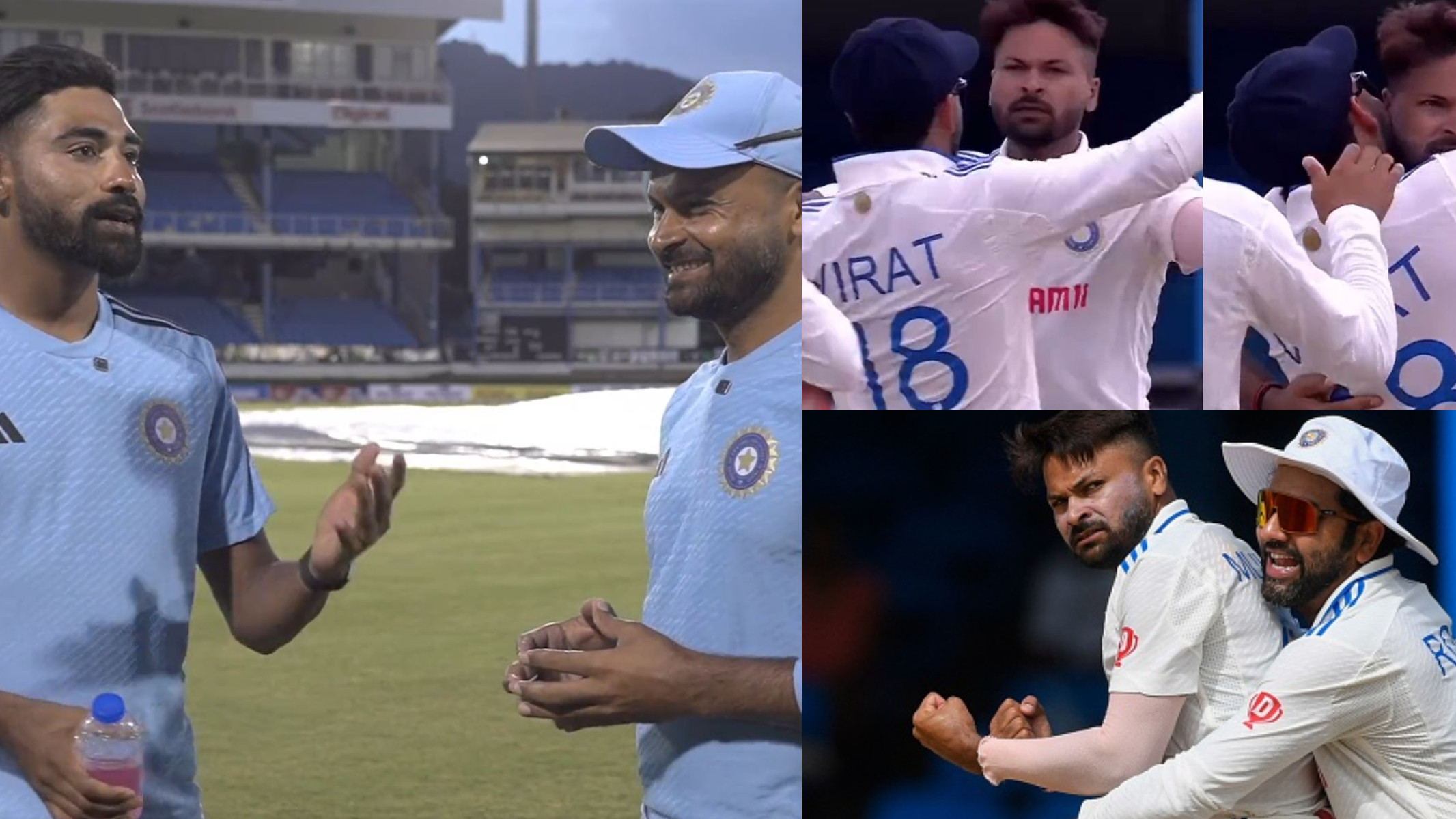 WI v IND 2023: WATCH- “Virat bhai and Rohit bhai hugged me”- Mukesh Kumar says special feeling playing with them