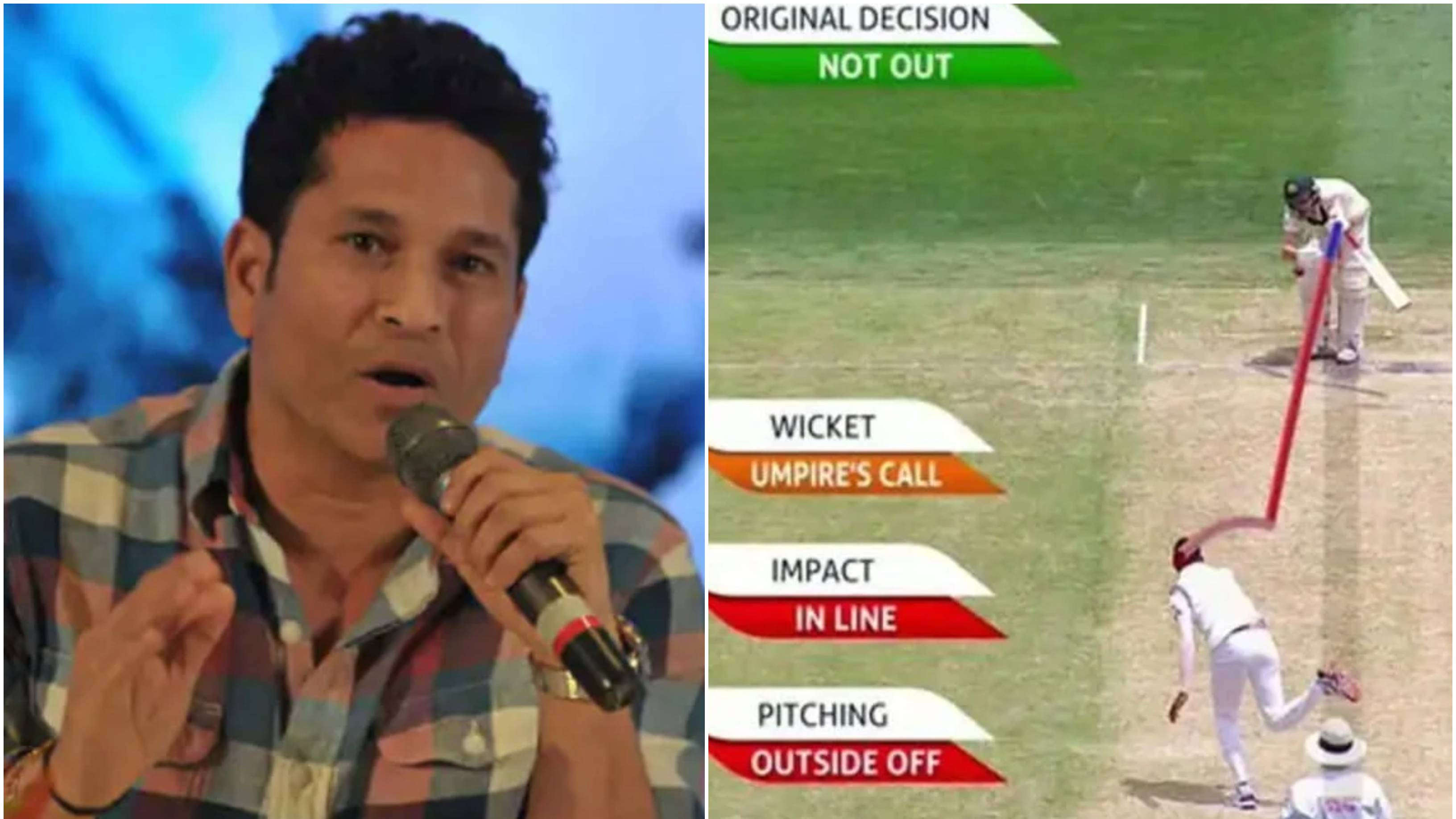 “If the ball is hitting the stumps, it’s out,” Sachin Tendulkar expresses reservations over current DRS format