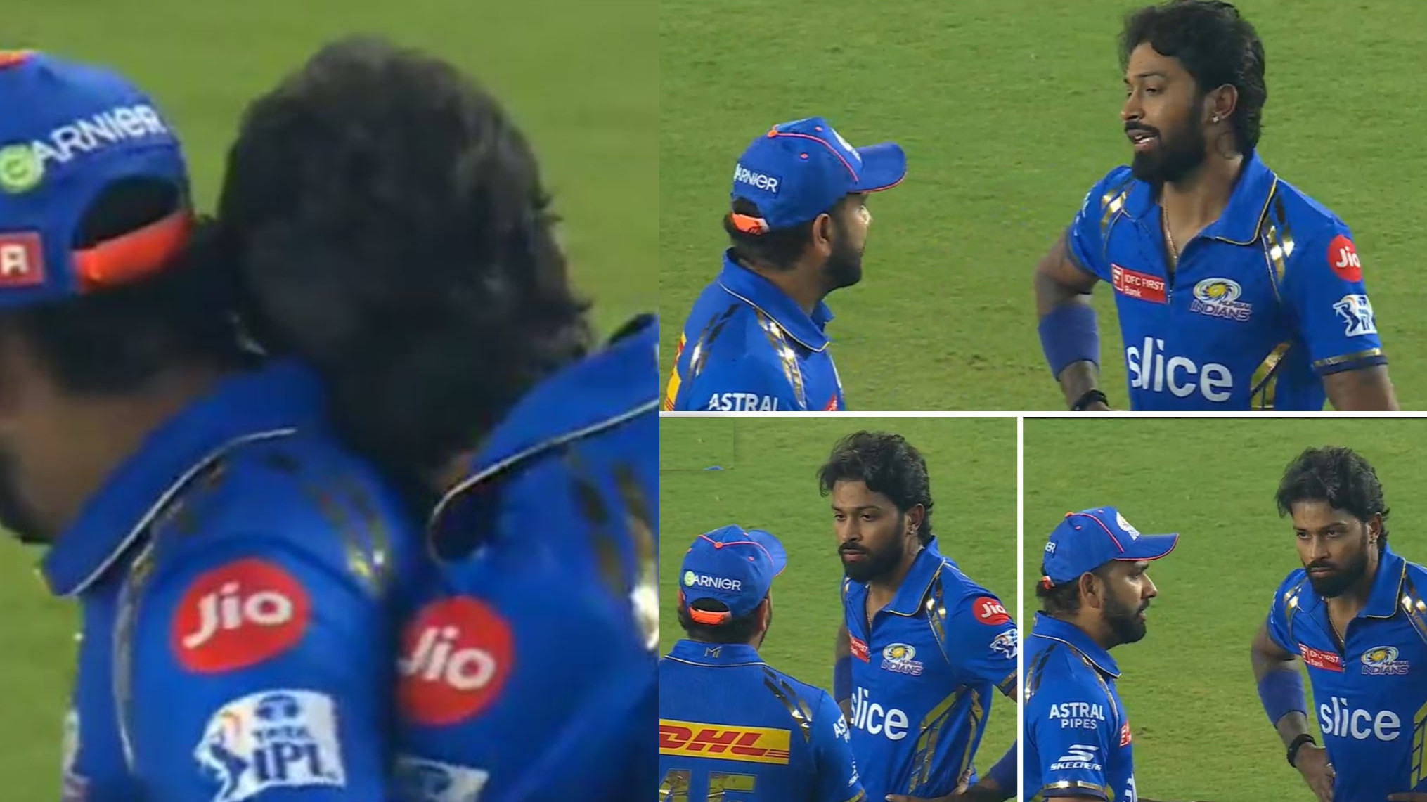 IPL 2024: WATCH- Irritated Rohit Sharma's harsh reaction as Hardik Pandya tries to hug him; has intense chat with MI captain