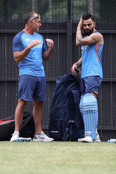 Paddy Upton with Virat Kohli during T20 WC | Getty