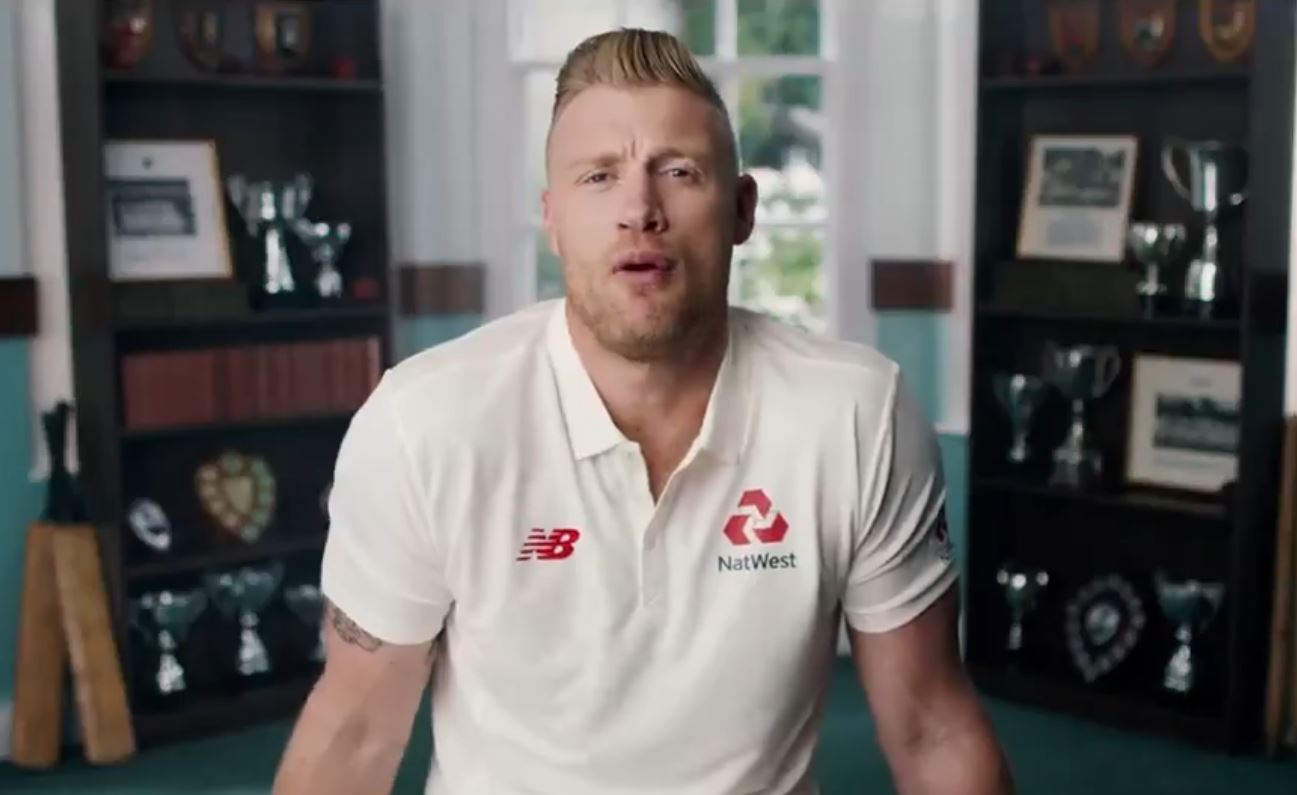 Andrew Flintoff faced the 2005 version of himself | Twitter