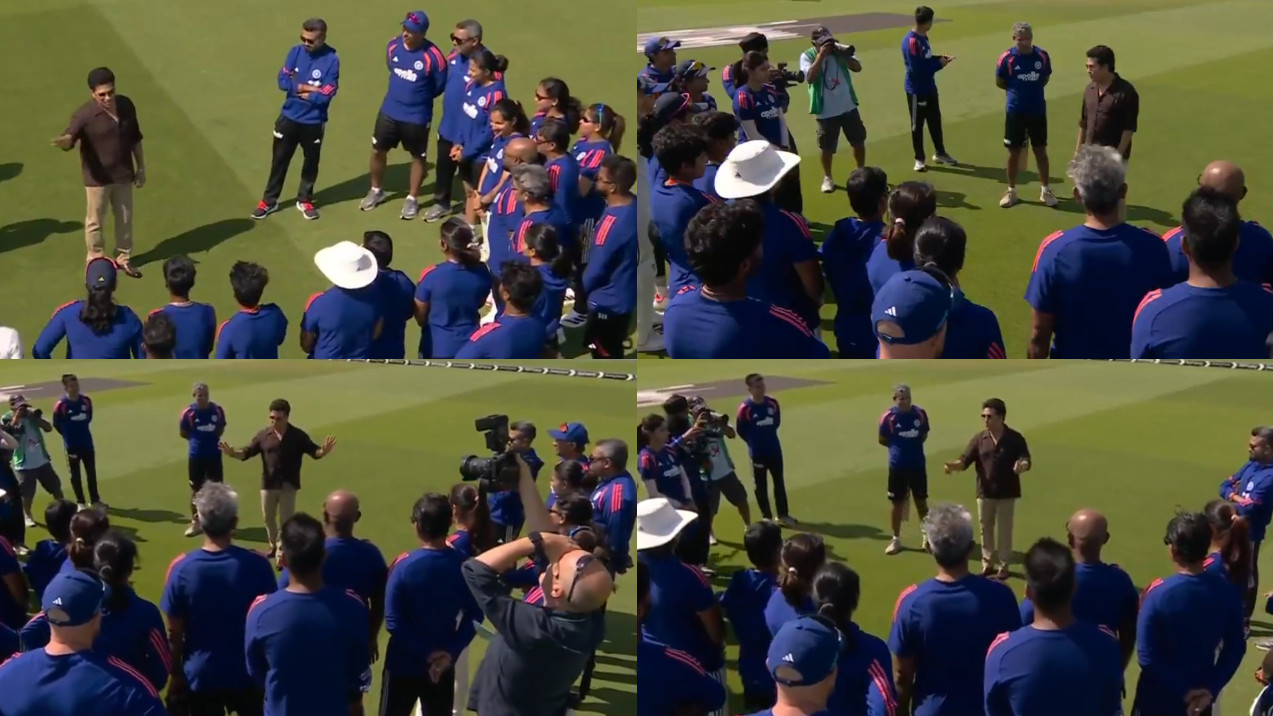 WATCH- Sachin Tendulkar’s motivational speech to India women’s team before final day’s morning session of Lord’s Test