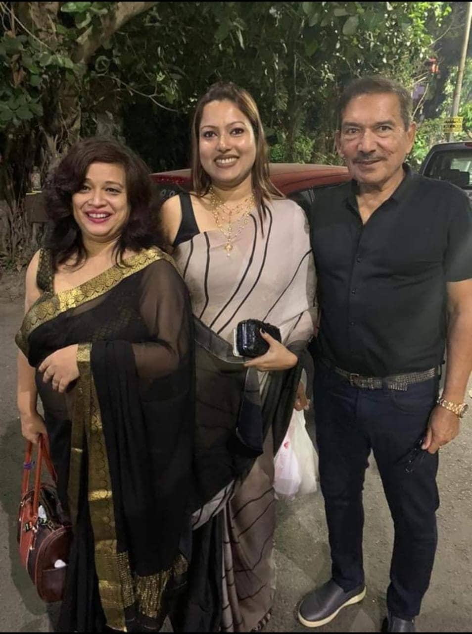 Arun Lal (R) with his to-be wife Bul Bul Saha (C) | Twitter
