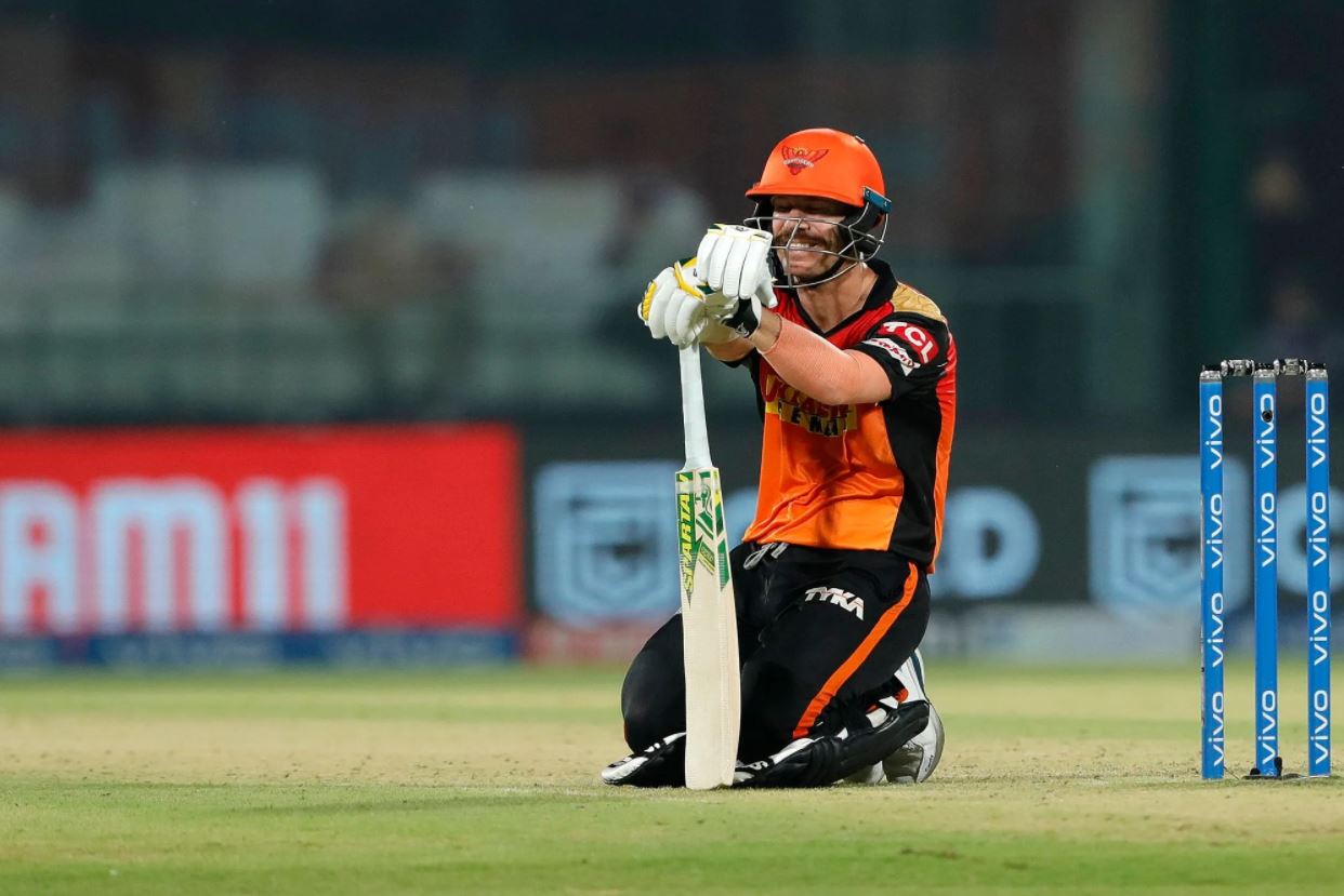 David Warner struggled to get going with the bat as well | BCCI/IPL