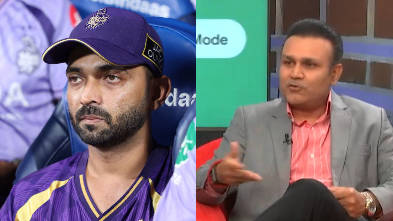 IPL 2026: WATCH- ‘Why engage in fights?’- Sehwag on Rahane’s agitated answer on question about his strike rate