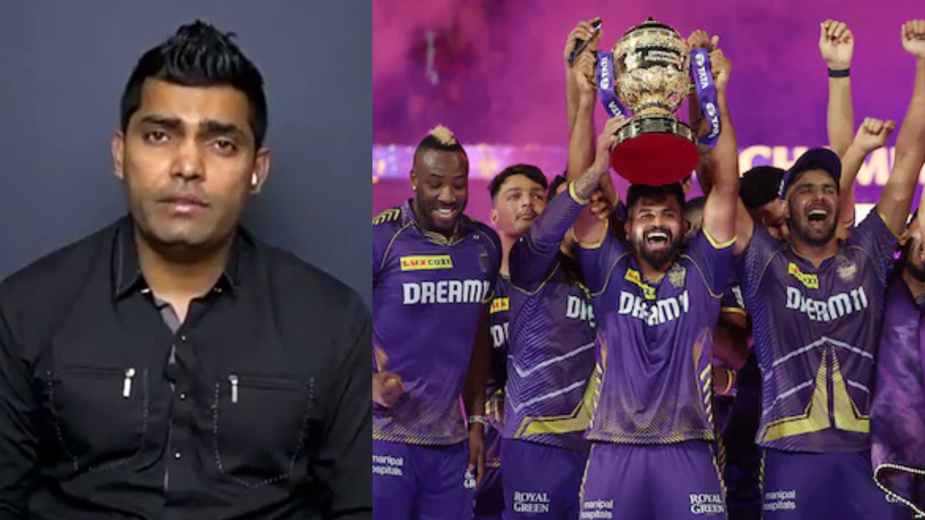 Umar Akmal misspells KKR in his congratulatory post on their IPL 2024 win; Fans share hilarious reactions