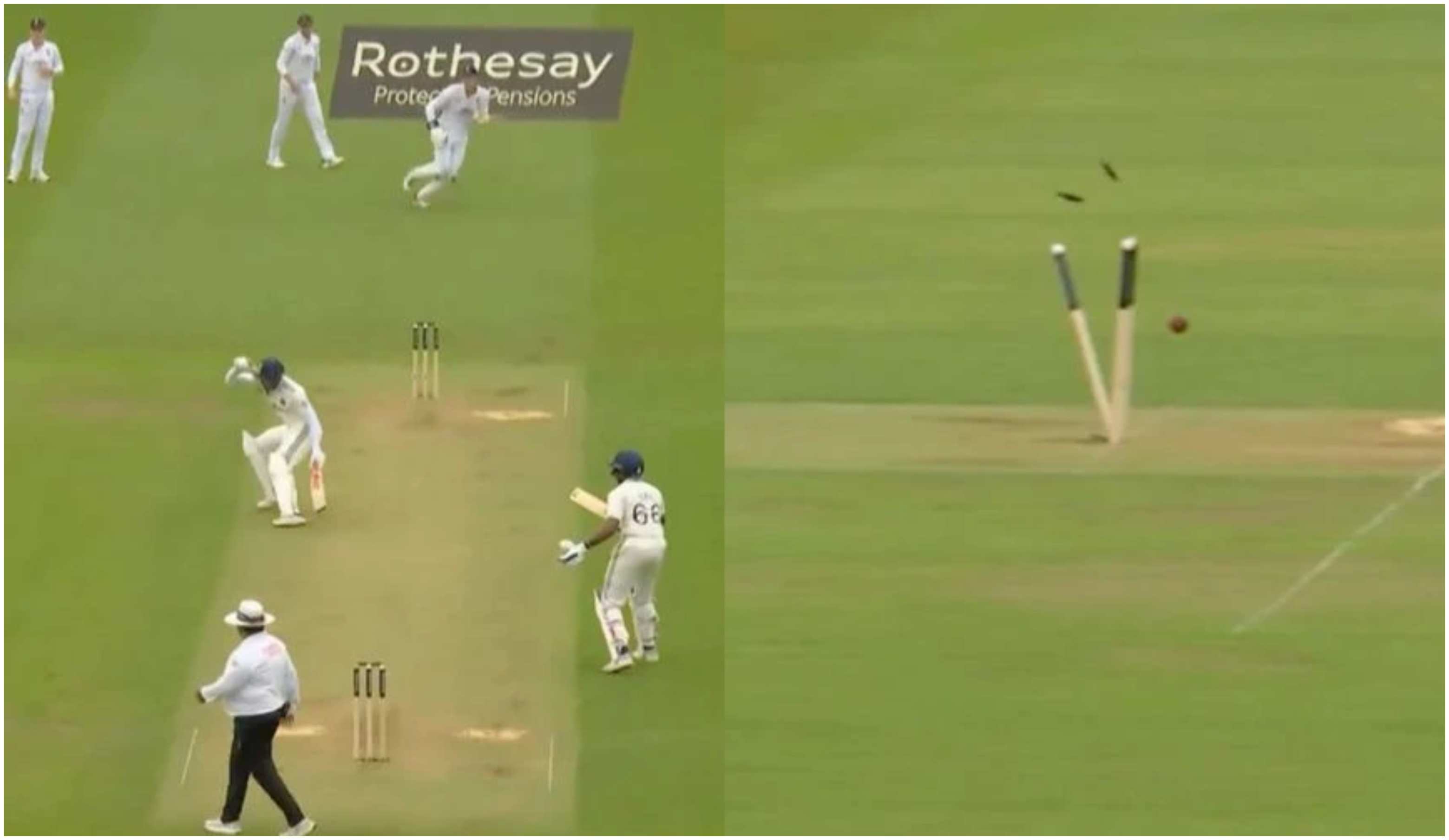 Shubman Gill's run-out | Screengrab