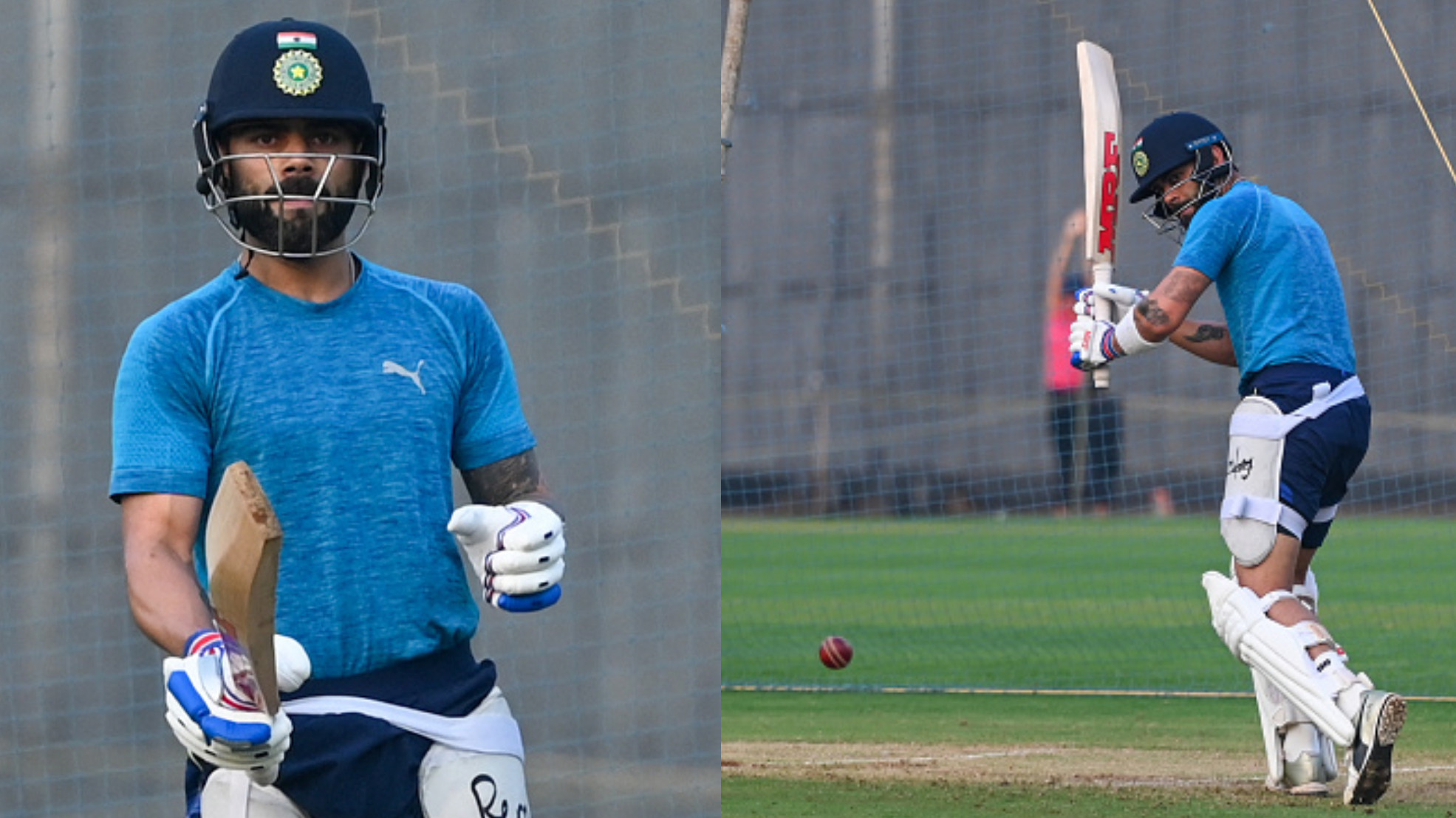 IND v NZ 2021: PICS- Virat Kohli sweats it out in nets at Brabourne Stadium to prepare for second Test