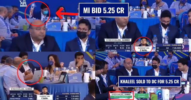 Confusion ran wild when MI and DC bid for Khaleel Ahmed in IPL 2022 auction | Twitter