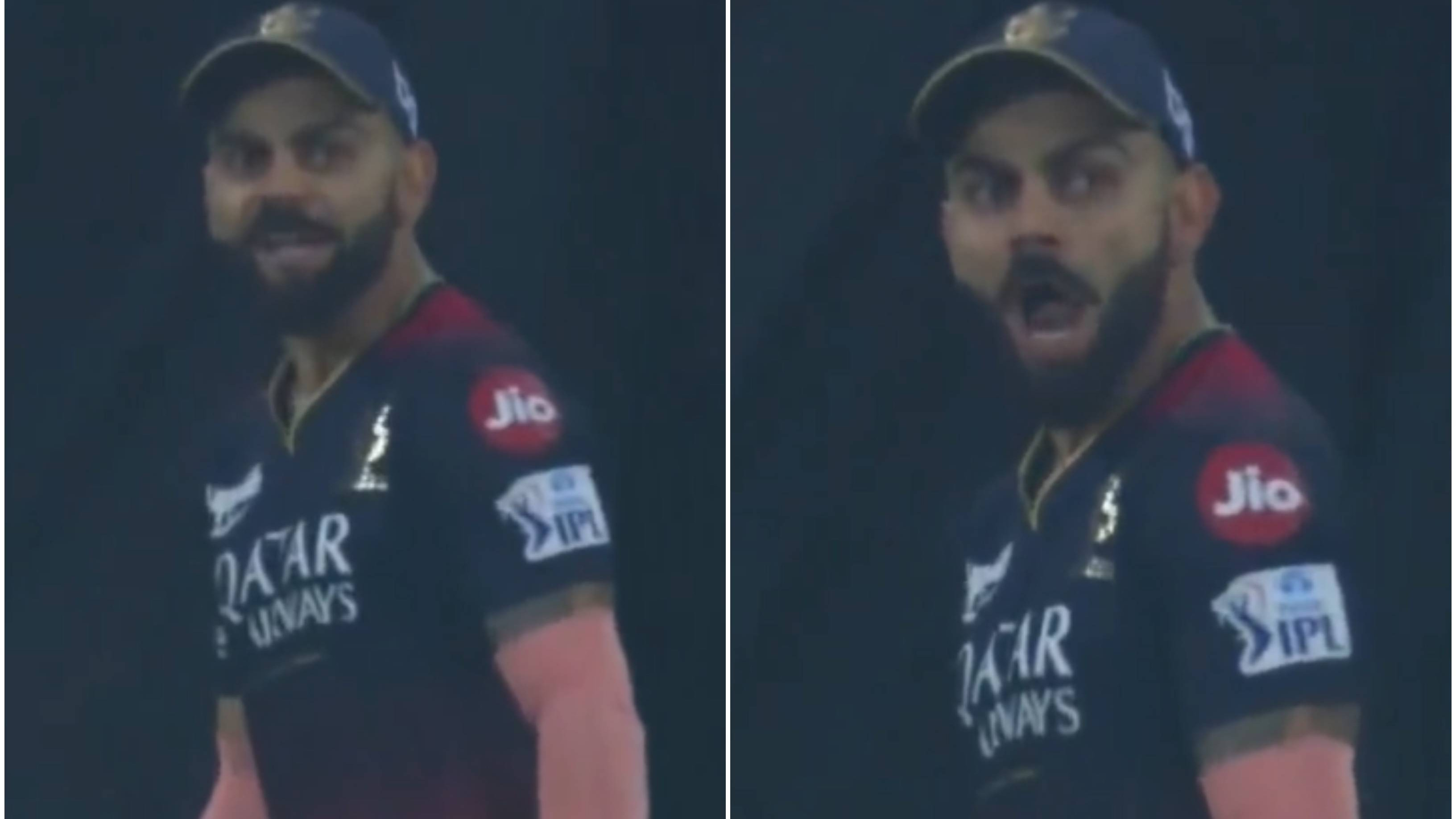 IPL 2023: WATCH – Virat Kohli reacts furiously after teammate Wanindu Hasaranga concedes six against LSG