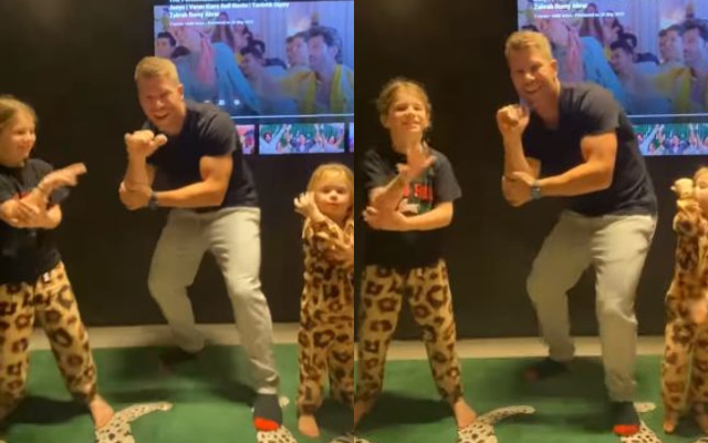 David Warner dancing with his daughters | Instagram