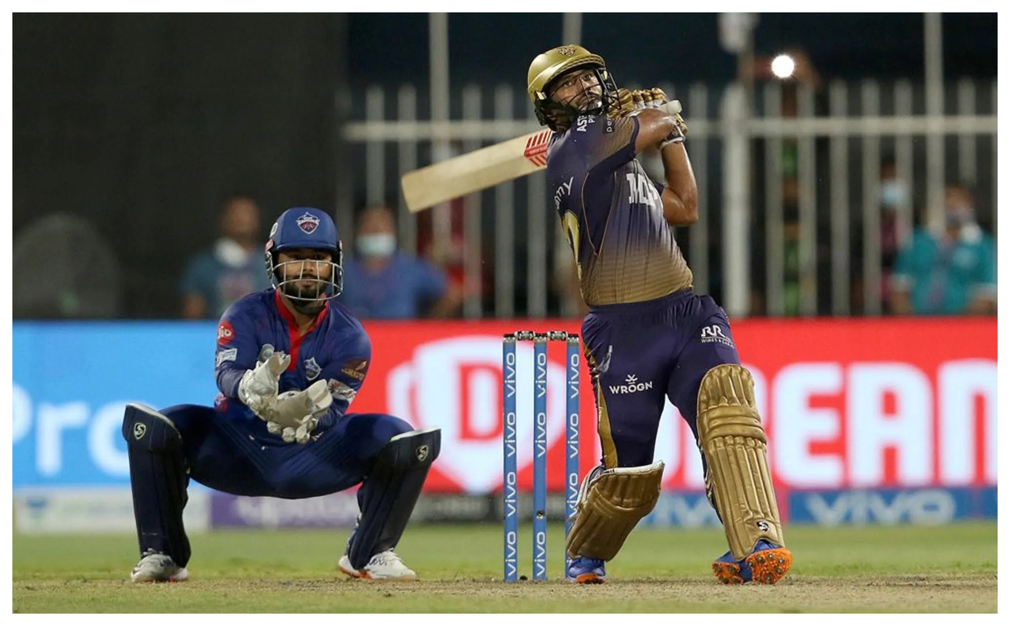 Rahul Tripathi hit a six on the penultimate ball to win the contest for KKR | BCCI/IPL