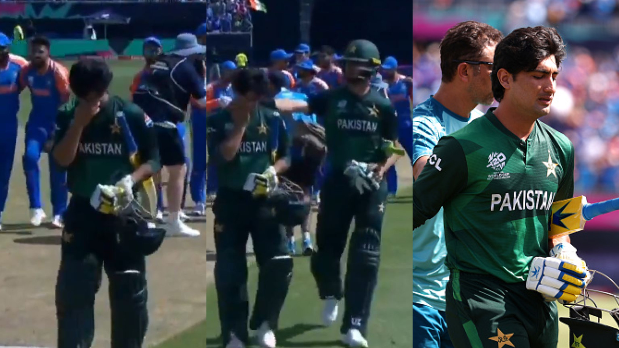 T20 World Cup 2024: WATCH- Naseem Shah walks off crying as Pakistan falls 6 runs short of India's 119