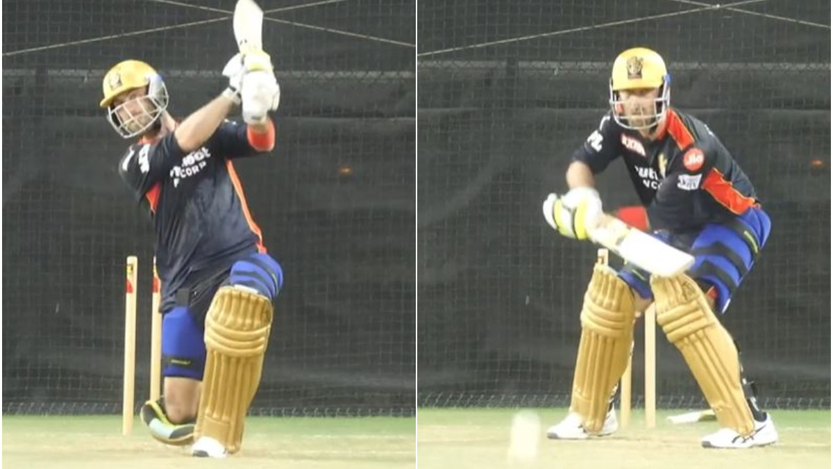 IPL 2021: WATCH- RCB's Glenn Maxwell nailing every ball in the nets