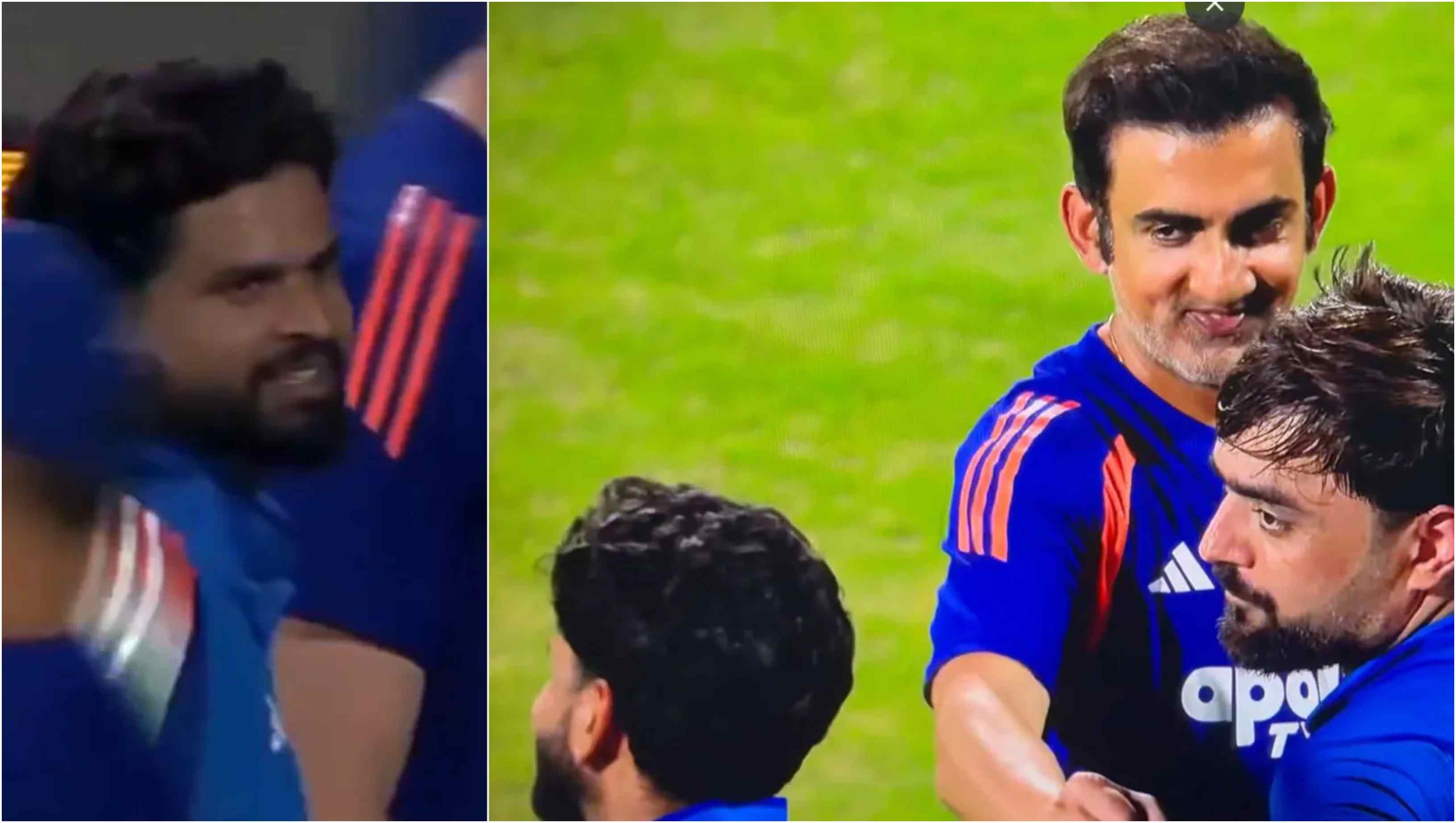 Gautam Gambhir celebrates India's series win with Shreyas Iyer | Screengrabs