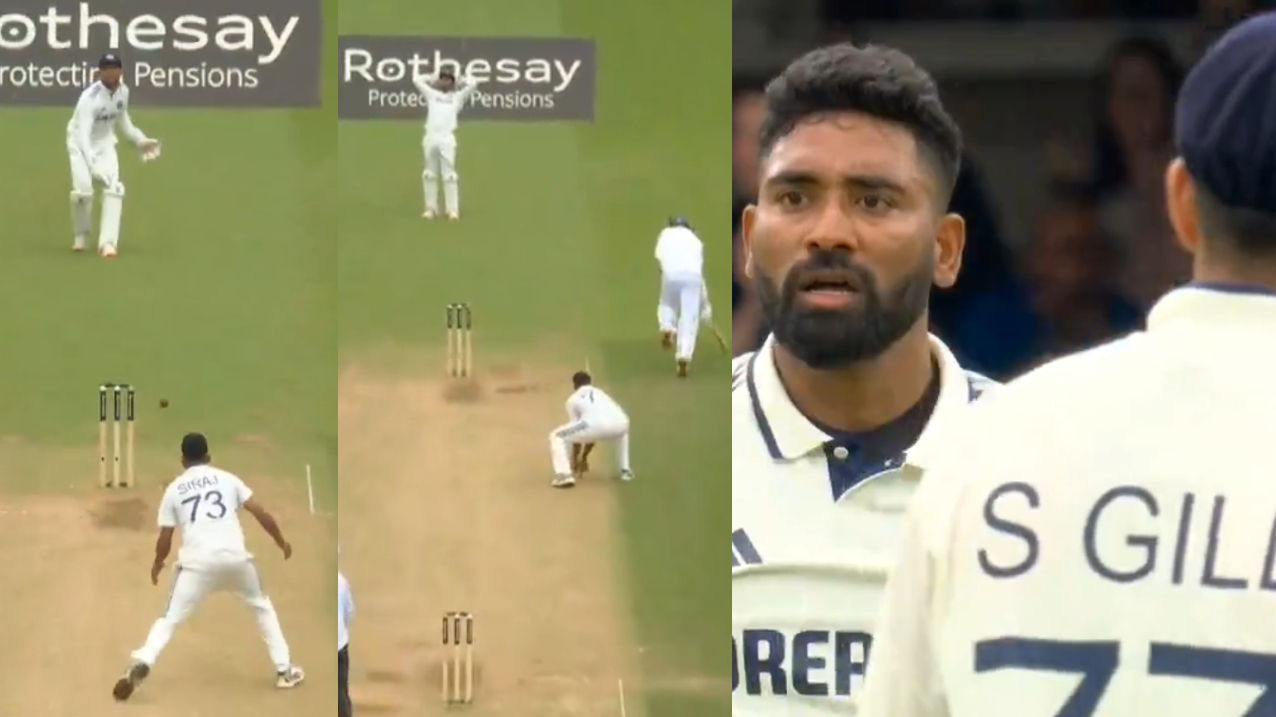 Siraj seethes at Gill after Jurel misses out on a run out chance | X