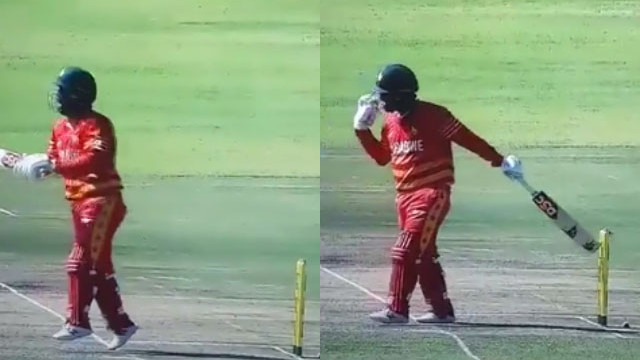 ZIM v BAN 2021: WATCH- Brendan Taylor’s bizarre and controversial hit wicket dismissal