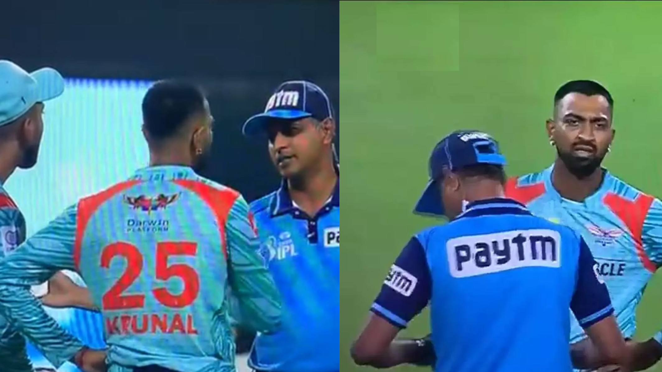 IPL 2022: WATCH- Krunal Pandya and KL Rahul argue about a no-ball call, but with the ‘wrong’ umpire