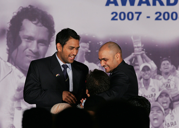 MS Dhoni and Virender Sehwag | GETTY