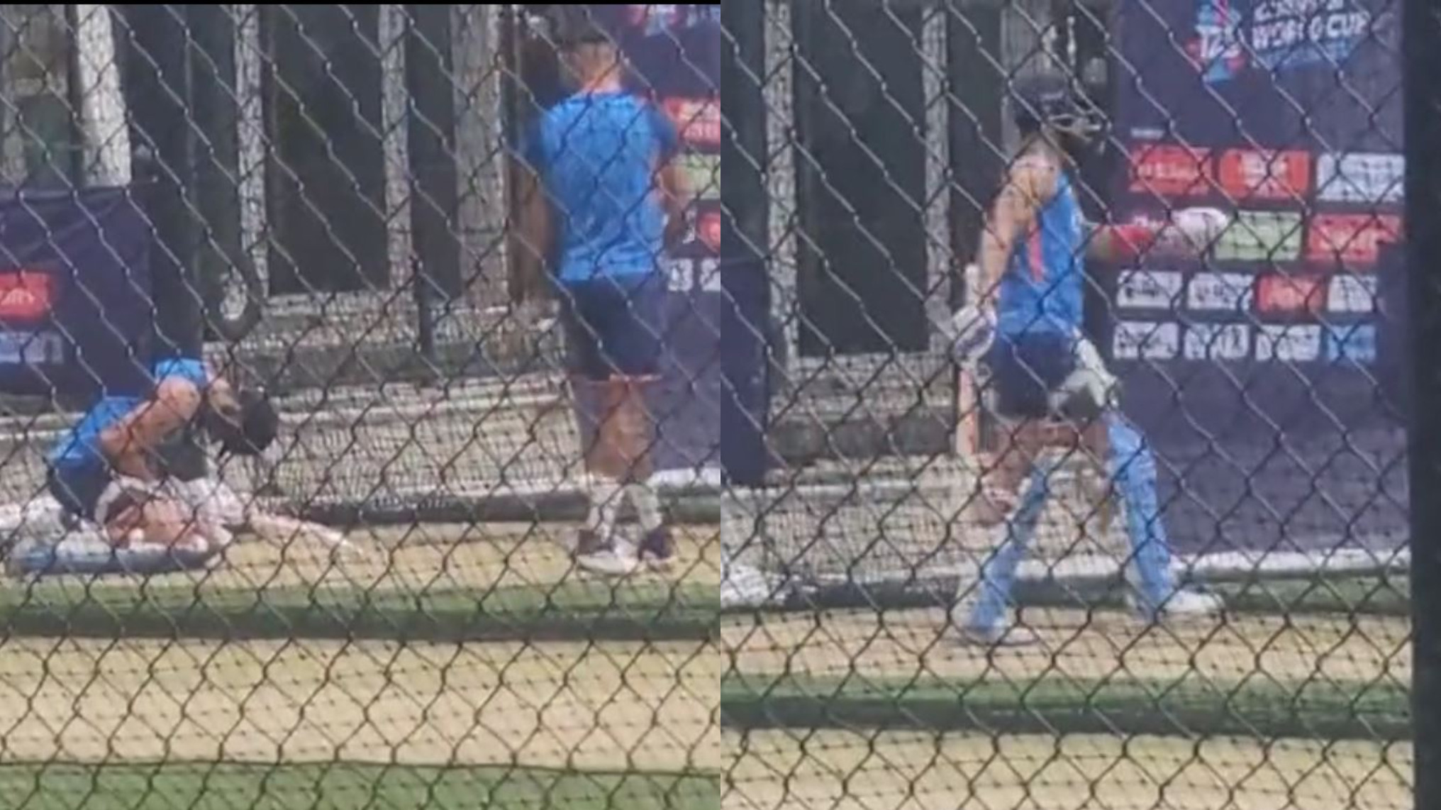 T20 World Cup 2022: WATCH- Virat Kohli gets hit in the groin in nets by a Harshal Patel delivery; leaves practice in pain