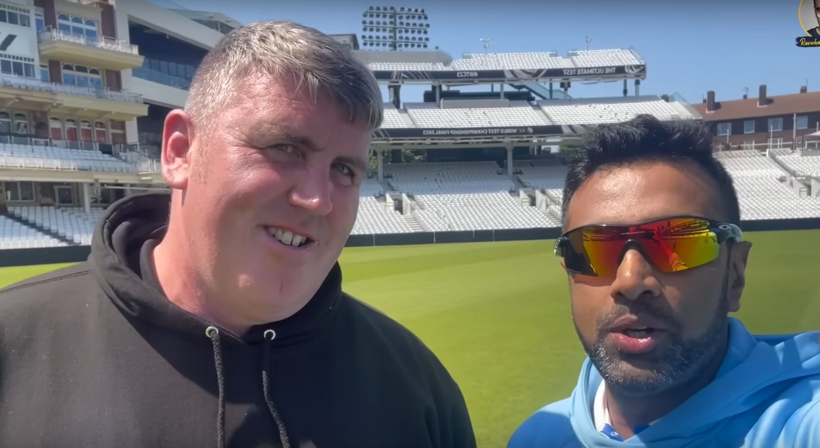 R Ashwin with OVal pitch doctor | YouTube