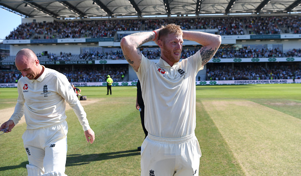 Ben Stokes soaking in all the applause after winning the match | Getty