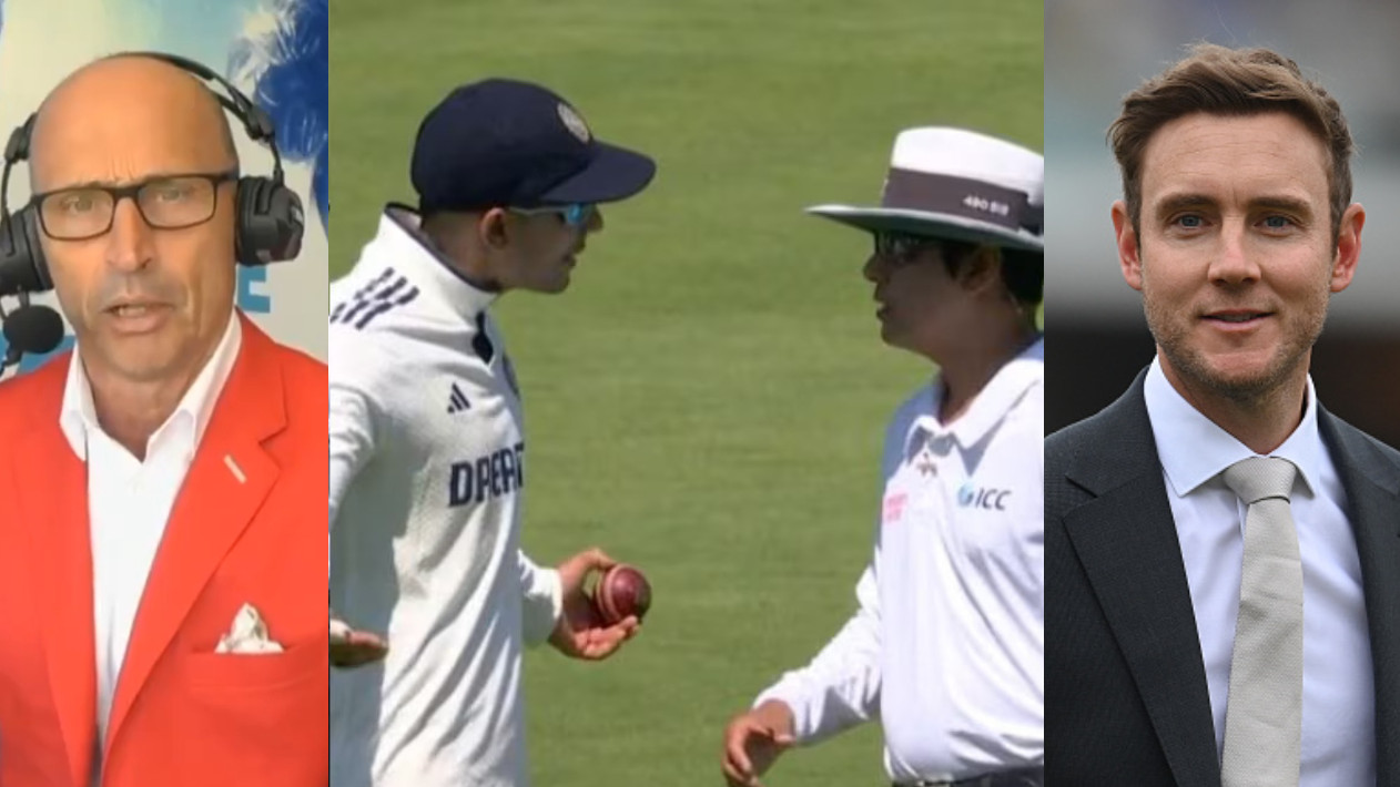 ENG v IND 2025: WATCH- “Not only did they want..”- Nasser Hussain slams India’s ball change request; Stuart Broad disagrees