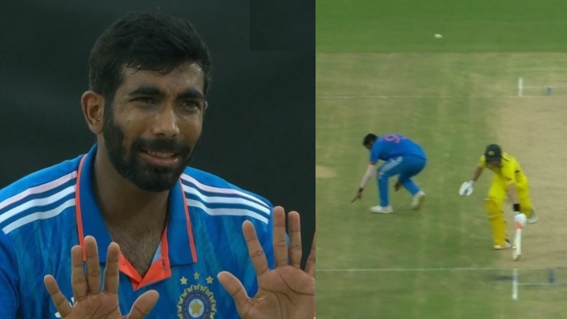 IND v AUS 2023: Fans react as Bumrah ducks to save himself after pleading Jadeja not to throw