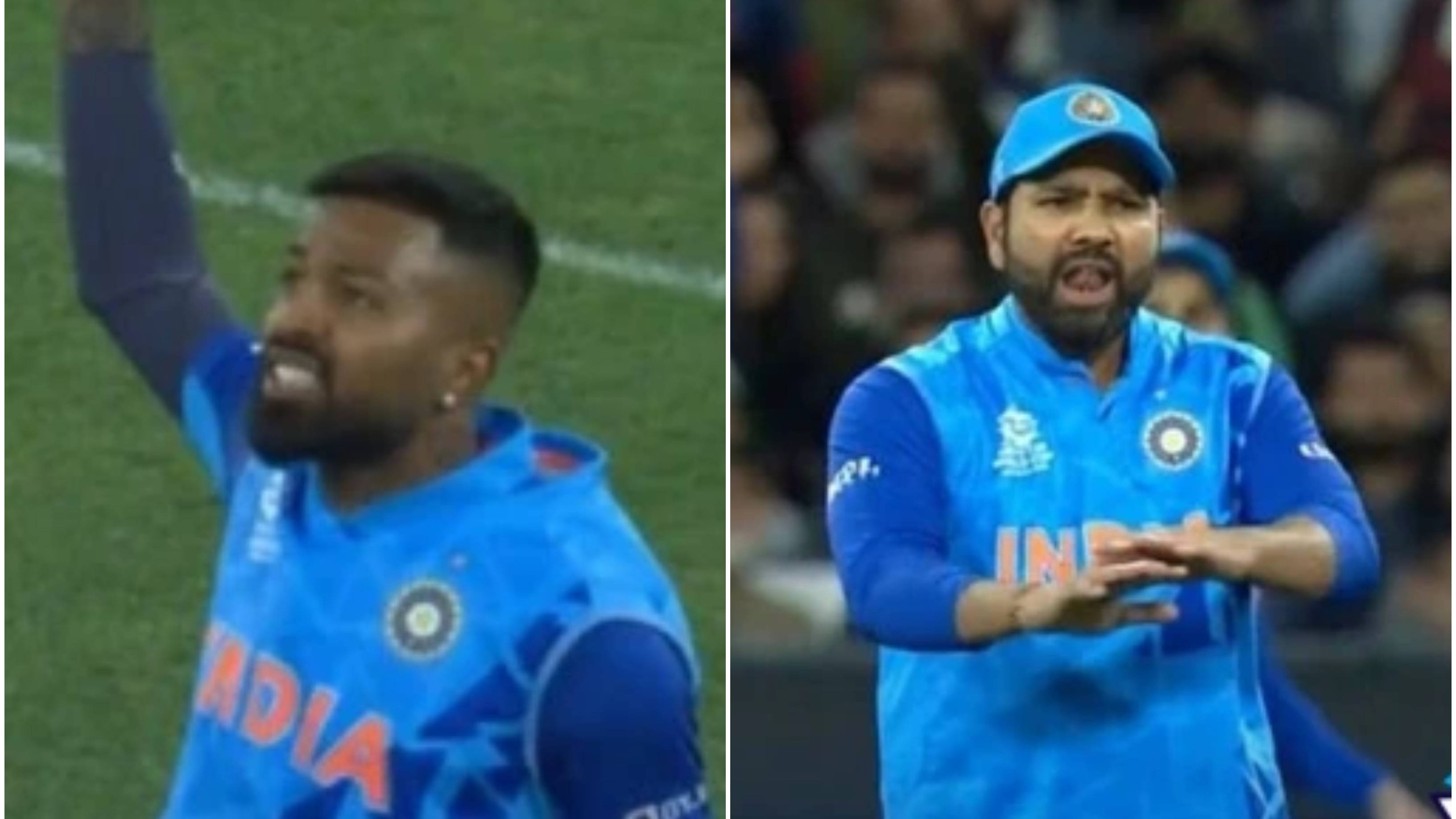 T20 World Cup 2022: WATCH – Pandya, Rohit’s frustrating reaction goes viral as spider cam robs India of Masood’s wicket