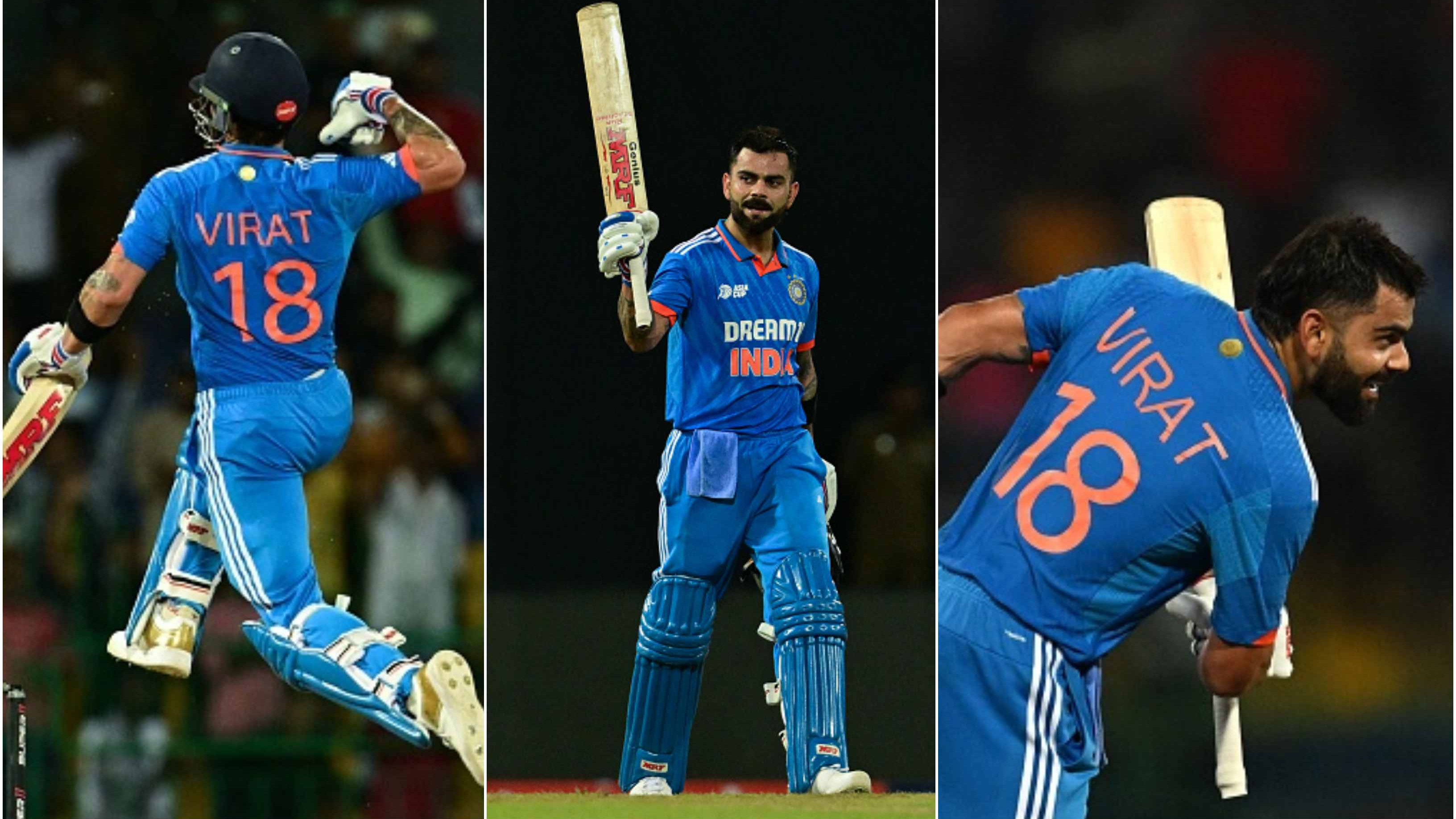 Asia Cup 2023: WATCH – Virat Kohli jumps in celebration after reaching his 47th ODI ton in Super-4 clash against Pakistan