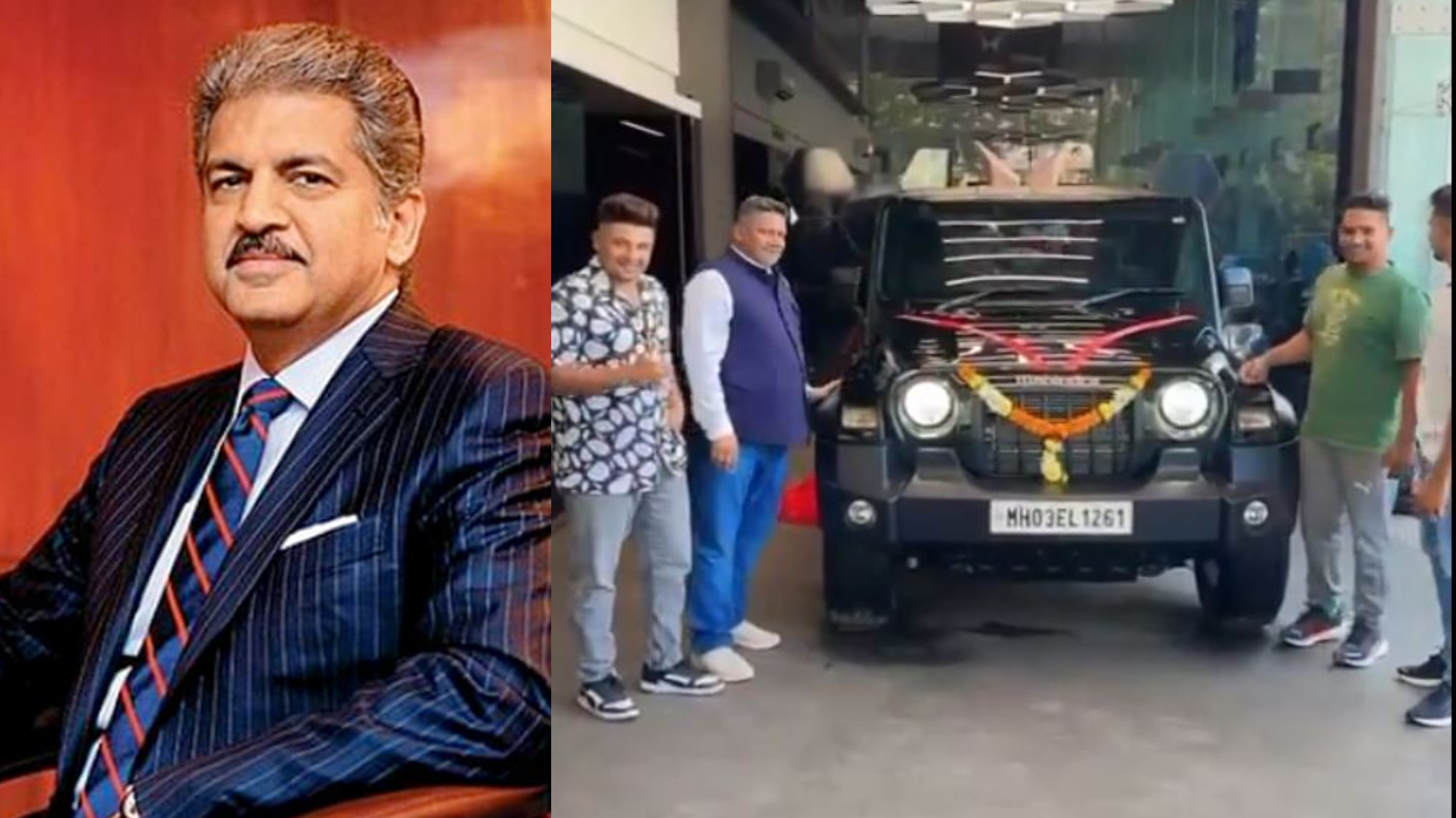 WATCH: Anand Mahindra fulfils his promise; gifts a Thar to Sarfaraz Khan's father; video goes viral