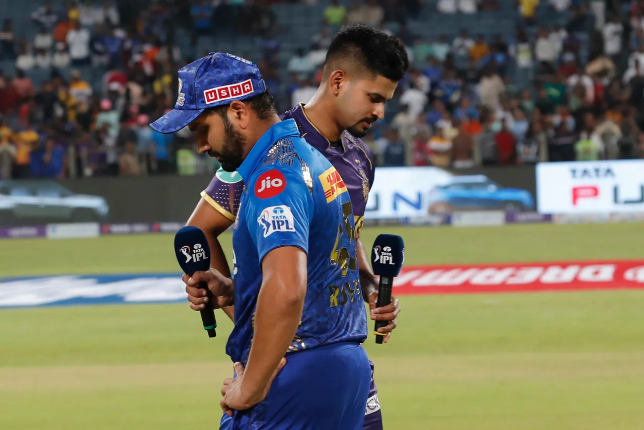 MI are out of playoffs race, while KKR, at 9th spot, have 4 wins from 11 matches | BCCI-IPL